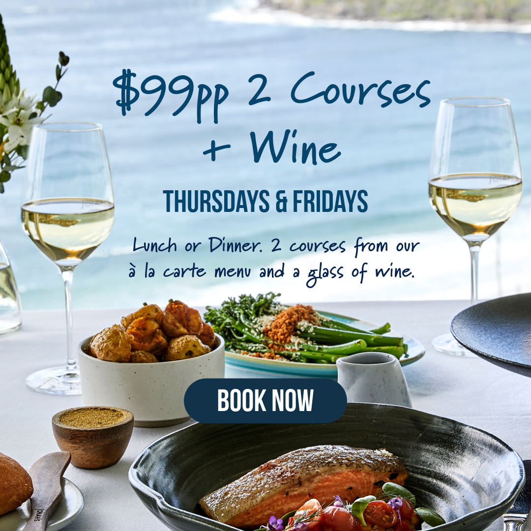 Jonah's | $99 2 courses + Wine